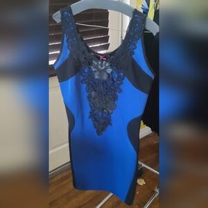 Miusol Black and Blue Dress